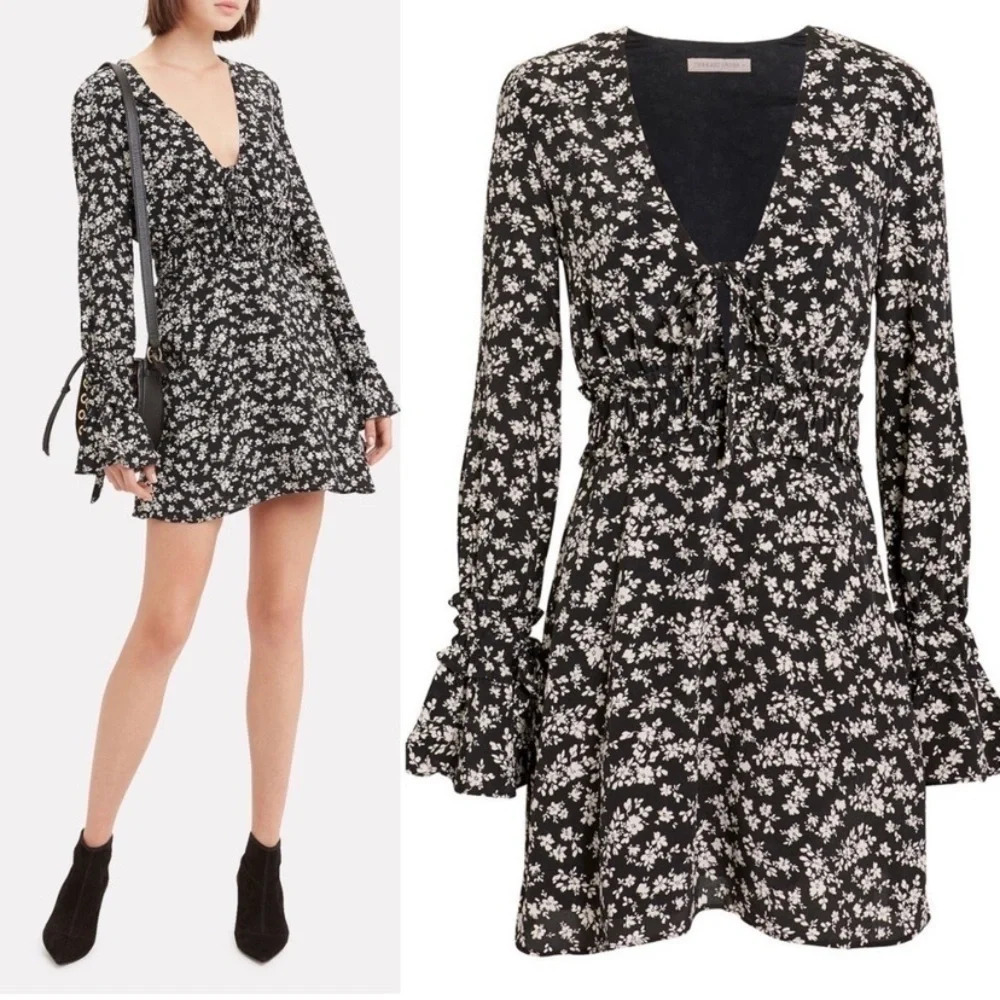 The East Order Elsa Floral Long Sleeve Dress